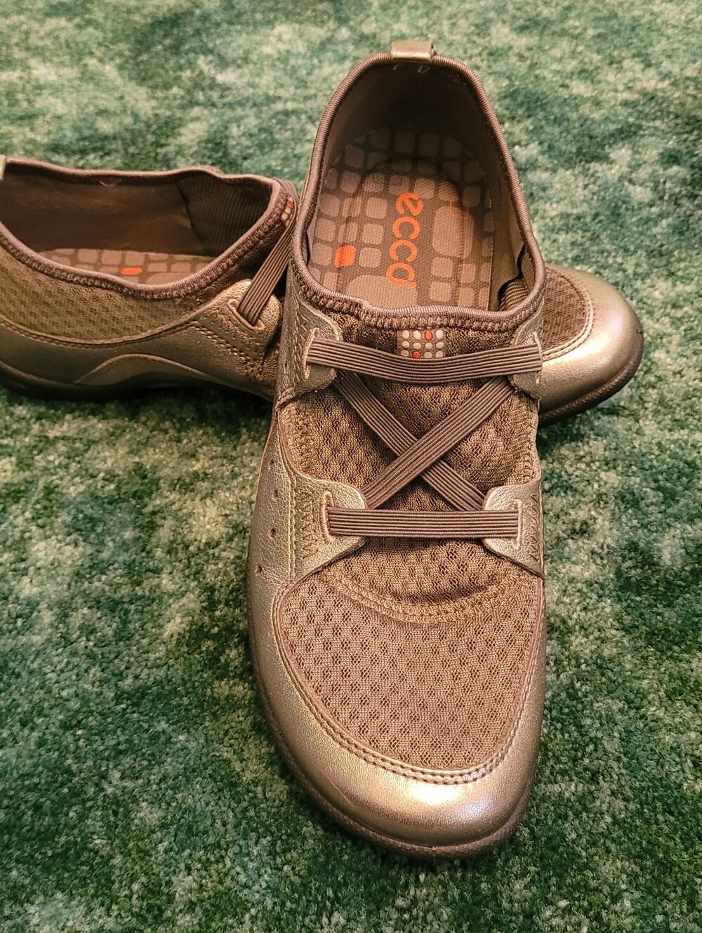 Ecco Women's Slip-On Shoes in Bronze Metallic